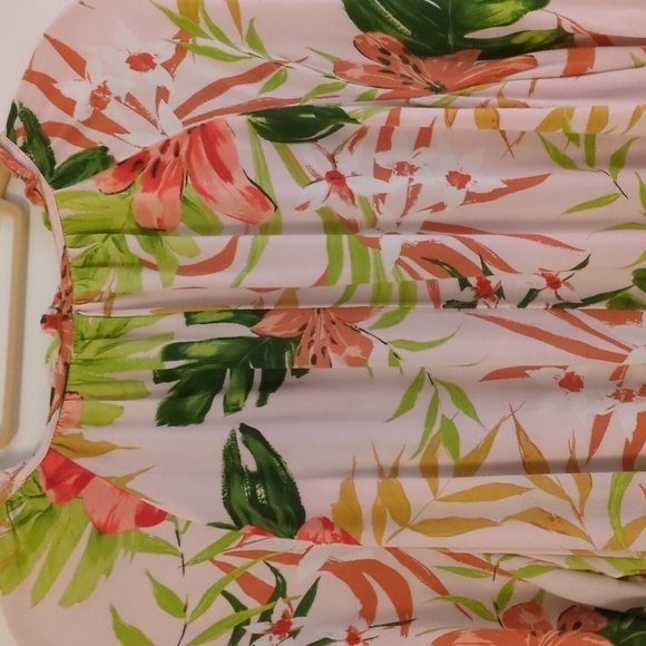 Style&co Boho Tiered Peasant Floral print Oversized Loose Fit blouse XL - Picture 8 of 10